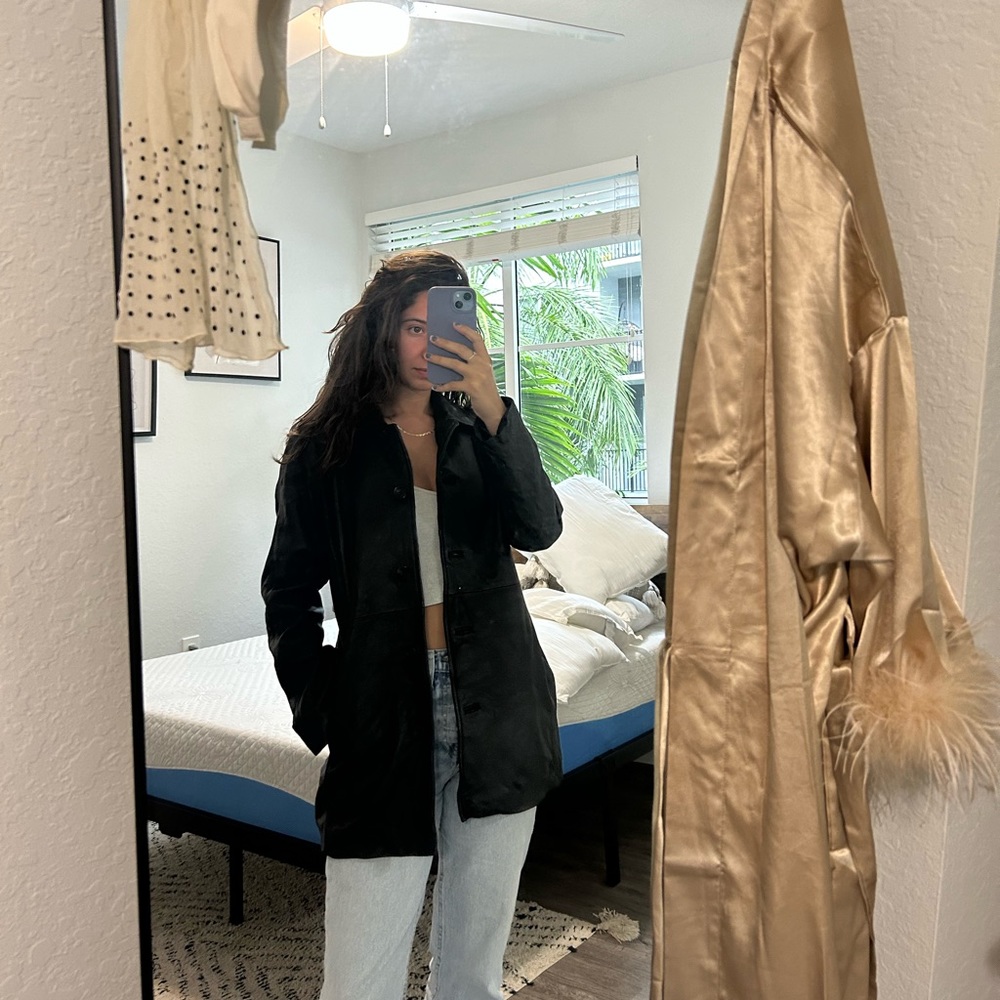 JLC leather coat